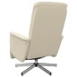 vidaXL Relaxsessel mit Fußhocker Creme Stoff vidaXL Relaxsessel mit Fußhocker Creme Stoff