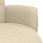 vidaXL Relaxsessel mit Fußhocker Creme Stoff vidaXL Relaxsessel mit Fußhocker Creme Stoff