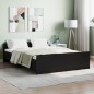 vidaXL Bettgestell mit Kopf- und Fußteil Schwarz 140x190 cm vidaXL Bettgestell mit Kopf- und Fußteil Schwarz 140x190 cm