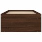 vidaXL Bettgestell Braun Eichen-Optik 75 x 190 cm