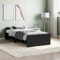 vidaXL Bettgestell Schwarz 90x190 cm Holzwerkstoff vidaXL Bettgestell Schwarz 90x190 cm Holzwerkstoff