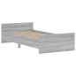 vidaXL Bettgestell Grau Sonoma 100x200 cm Holzwerkstoff vidaXL Bettgestell Grau Sonoma 100x200 cm Holzwerkstoff