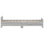 vidaXL Bettgestell Grau Sonoma 100x200 cm Holzwerkstoff vidaXL Bettgestell Grau Sonoma 100x200 cm Holzwerkstoff
