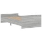vidaXL Bettgestell Grau Sonoma 100x200 cm Holzwerkstoff vidaXL Bettgestell Grau Sonoma 100x200 cm Holzwerkstoff