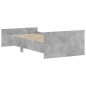 vidaXL Bettgestell Betongrau 90x190 cm Holzwerkstoff vidaXL Bettgestell Betongrau 90x190 cm Holzwerkstoff
