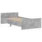 vidaXL Bettgestell Betongrau 100x200 cm Holzwerkstoff vidaXL Bettgestell Betongrau 100x200 cm Holzwerkstoff