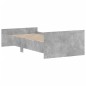 vidaXL Bettgestell Betongrau 100x200 cm Holzwerkstoff vidaXL Bettgestell Betongrau 100x200 cm Holzwerkstoff