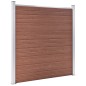 vidaXL WPC Zaun-Set 4 Quadrate + 1 Schräge 792x186 cm Braun vidaXL WPC Zaun-Set 4 Quadrate + 1 Schräge 792x186 cm Braun