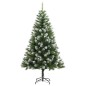 vidaXL Künstlicher Weihnachtsbaum Klappbar 300 LEDs & Kugeln 210 cm vidaXL Künstlicher Weihnachtsbaum Klappbar 300 LEDs & Kugeln 210 cm