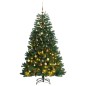 vidaXL Künstlicher Weihnachtsbaum Klappbar 300 LEDs & Kugeln 180 cm vidaXL Künstlicher Weihnachtsbaum Klappbar 300 LEDs & Kugeln 180 cm