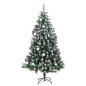 vidaXL Künstlicher Weihnachtsbaum Klappbar 300 LEDs & Kugeln 240 cm vidaXL Künstlicher Weihnachtsbaum Klappbar 300 LEDs & Kugeln 240 cm