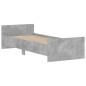 vidaXL Bettgestell Betongrau 75x190 cm Holzwerkstoff vidaXL Bettgestell Betongrau 75x190 cm Holzwerkstoff