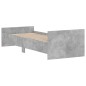 vidaXL Bettgestell Betongrau 75x190 cm Holzwerkstoff vidaXL Bettgestell Betongrau 75x190 cm Holzwerkstoff