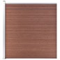 vidaXL WPC Zaun-Set 5 Quadrate + 1 Schräge 965x186 cm Braun vidaXL WPC Zaun-Set 5 Quadrate + 1 Schräge 965x186 cm Braun