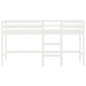 vidaXL Kinderhochbett mit Leiter Weiß 80x200 cm Massivholz Kiefer vidaXL Kinderhochbett mit Leiter Weiß 80x200 cm Massivholz Kiefer