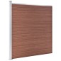 vidaXL WPC Zaun-Set 5 Quadrate + 1 Schräge 965x186 cm Braun vidaXL WPC Zaun-Set 5 Quadrate + 1 Schräge 965x186 cm Braun