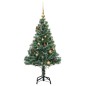 vidaXL Künstlicher Weihnachtsbaum mit Schnee & Kugeln 150 LEDs 150 cm vidaXL Künstlicher Weihnachtsbaum mit Schnee & Kugeln 150 LEDs 150 cm
