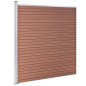 vidaXL WPC Zaun-Set 5 Quadrate + 1 Schräge 965x186 cm Braun vidaXL WPC Zaun-Set 5 Quadrate + 1 Schräge 965x186 cm Braun