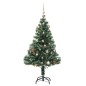 vidaXL Künstlicher Weihnachtsbaum mit Schnee & Kugeln 150 LEDs 150 cm vidaXL Künstlicher Weihnachtsbaum mit Schnee & Kugeln 150 LEDs 150 cm