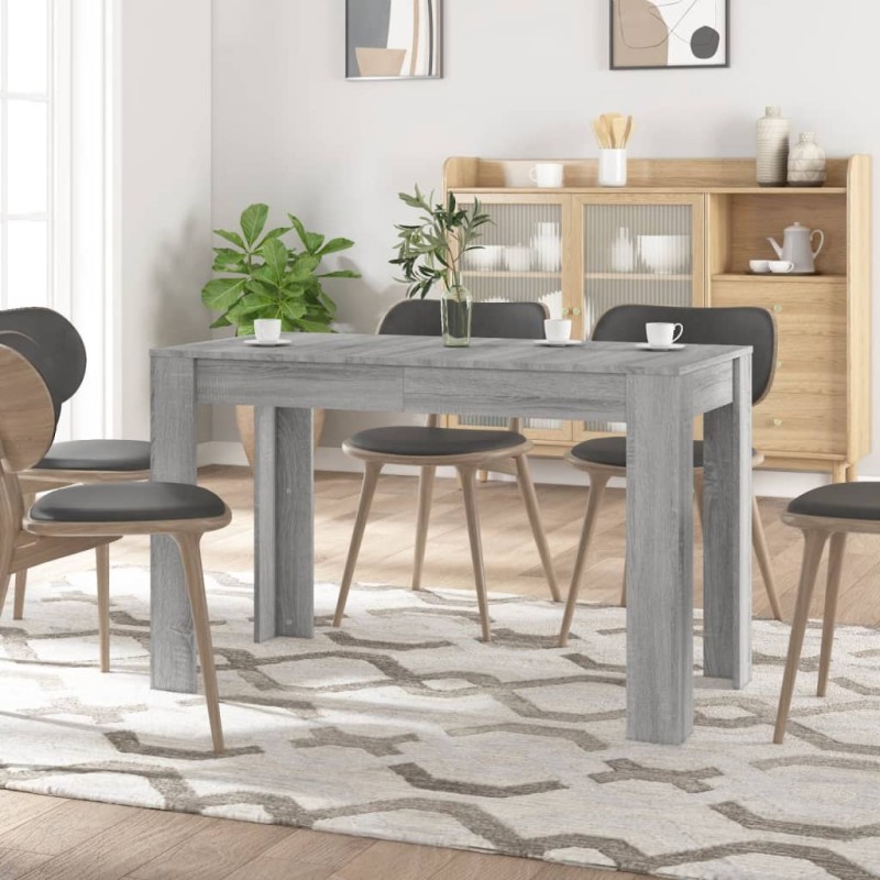 vidaXL Esstisch Grau Sonoma 120x60x76 cm Holzwerkstoff vidaXL Esstisch Grau Sonoma 120x60x76 cm Holzwerkstoff