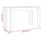 vidaXL Esstisch Grau Sonoma 120x60x76 cm Holzwerkstoff vidaXL Esstisch Grau Sonoma 120x60x76 cm Holzwerkstoff
