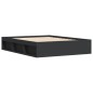 vidaXL Bettgestell Schwarz 140x190 cm vidaXL Bettgestell Schwarz 140x190 cm