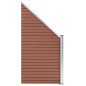 vidaXL WPC Zaun-Set 5 Quadrate + 1 Schräge 965x186 cm Braun vidaXL WPC Zaun-Set 5 Quadrate + 1 Schräge 965x186 cm Braun