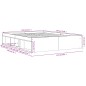 vidaXL Bettgestell Schwarz 140x190 cm vidaXL Bettgestell Schwarz 140x190 cm
