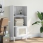 vidaXL Bücherschrank SENJA Rattan-Look Weiß 60x35x130 cm Kiefernholz vidaXL Bücherschrank SENJA Rattan-Look Weiß 60x35x130 cm Kiefernholz