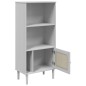 vidaXL Bücherschrank SENJA Rattan-Look Weiß 60x35x130 cm Kiefernholz vidaXL Bücherschrank SENJA Rattan-Look Weiß 60x35x130 cm Kiefernholz