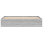 vidaXL Bettgestell Grau Sonoma 180x200 cm vidaXL Bettgestell Grau Sonoma 180x200 cm