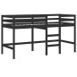 vidaXL Kinderhochbett mit Leiter Schwarz 90x200 cm Massivholz Kiefer vidaXL Kinderhochbett mit Leiter Schwarz 90x200 cm Massivholz Kiefer