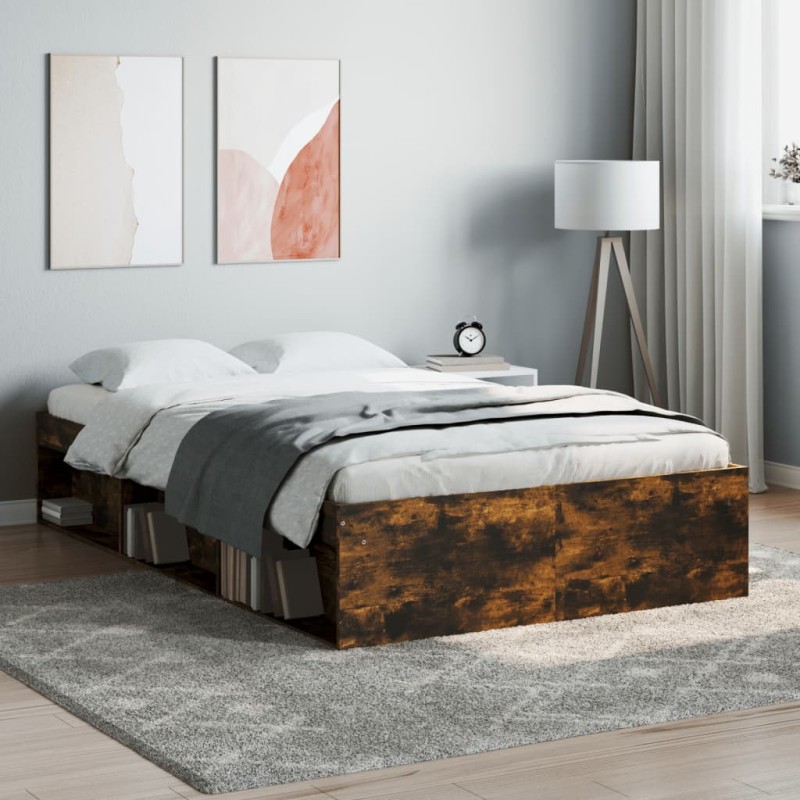 vidaXL Bettgestell Räuchereiche 120x190 cm vidaXL Bettgestell Räuchereiche 120x190 cm
