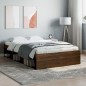 vidaXL Bettgestell Braun Eichen-Optik 120x190 cm vidaXL Bettgestell Braun Eichen-Optik 120x190 cm