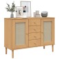 vidaXL Sideboard SENJA Braun 112x40x80 cm Massivholz Kiefer vidaXL Sideboard SENJA Braun 112x40x80 cm Massivholz Kiefer