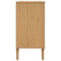 vidaXL Sideboard SENJA Braun 112x40x80 cm Massivholz Kiefer vidaXL Sideboard SENJA Braun 112x40x80 cm Massivholz Kiefer