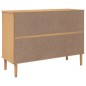 vidaXL Sideboard SENJA Braun 112x40x80 cm Massivholz Kiefer vidaXL Sideboard SENJA Braun 112x40x80 cm Massivholz Kiefer