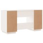 vidaXL Schreibtisch Weiß 140x50x75 cm Massivholz Kiefer vidaXL Schreibtisch Weiß 140x50x75 cm Massivholz Kiefer