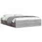 vidaXL Bettgestell Grau Sonoma 140x200 cm vidaXL Bettgestell Grau Sonoma 140x200 cm
