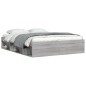 vidaXL Bettgestell Grau Sonoma 140x200 cm vidaXL Bettgestell Grau Sonoma 140x200 cm