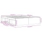 vidaXL Bettgestell Grau Sonoma 140x200 cm vidaXL Bettgestell Grau Sonoma 140x200 cm