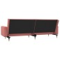vidaXL Schlafsofa 2-Sitzer mit 2 Kissen Rosa Samt vidaXL Schlafsofa 2-Sitzer mit 2 Kissen Rosa Samt