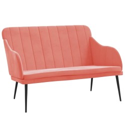vidaXL Sitzbank Rosa 110x76x80 cm Samt