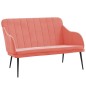 vidaXL Sitzbank Rosa 110x76x80 cm Samt vidaXL Sitzbank Rosa 110x76x80 cm Samt