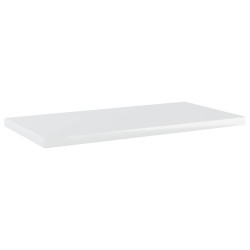 vidaXL Bücherregal-Bretter 4 Stk. Hochglanz-Weiß 40x20x1,5 cm