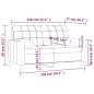 vidaXL 2-Sitzer-Sofa mit Zierkissen Taupe 120 cm Stoff vidaXL 2-Sitzer-Sofa mit Zierkissen Taupe 120 cm Stoff