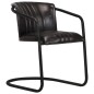 vidaXL Esszimmerstühle 2 Stk. Schwarz Echtleder vidaXL Esszimmerstühle 2 Stk. Schwarz Echtleder