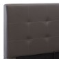 vidaXL Bett mit Bettkasten Hydraulisch Grau Kunstleder 140x200 cm vidaXL Bett mit Bettkasten Hydraulisch Grau Kunstleder 140x200 cm