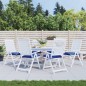 vidaXL Stuhlkissen 6 Stk. Blau 50x50x7 cm Oxford-Gewebe vidaXL Stuhlkissen 6 Stk. Blau 50x50x7 cm Oxford-Gewebe