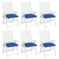 vidaXL Stuhlkissen 6 Stk. Blau 50x50x7 cm Oxford-Gewebe vidaXL Stuhlkissen 6 Stk. Blau 50x50x7 cm Oxford-Gewebe